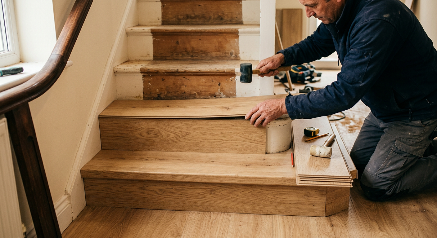 Laminaat of PVC voor uw trap: welk materiaal kiest u?